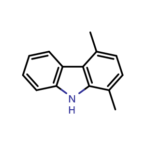 Chemical structure of 1,4-dimethyl-9H-carbazole , CAS 18028-55-2, AChemBlock X174986