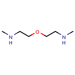 Chemical structure of 1,5-bis(methylamino)-3-oxapentane , CAS 2620-27-1, AChemBlock X174992