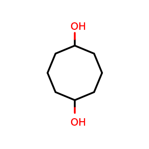 Chemical structure of 1,5-Cyclooctanediol , CAS 55343-44-7, AChemBlock X174993