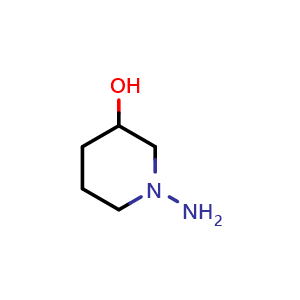 Chemical structure of 1-aminopiperidin-3-ol , CAS 151666-28-3, AChemBlock X175043