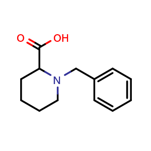 Chemical structure of 1-benzylpiperidine-2-carboxylic acid , CAS 21319-53-9, AChemBlock X175059