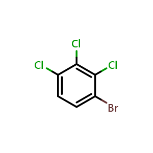 Chemical structure of 1-Bromo-2,3,4-trichlorobenzene , CAS 81067-37-0, AChemBlock X175075