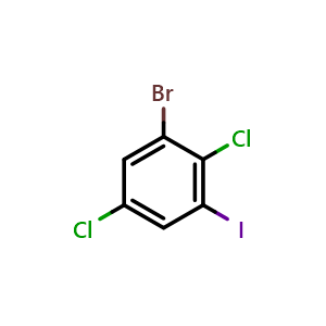 Chemical structure of 1-Bromo-2,5-dichloro-3-iodobenzene , CAS 1936731-92-8, AChemBlock X175089