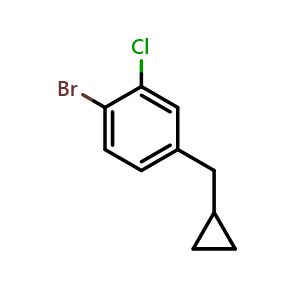 1-Bromo-2-chloro-4-(cyclopropylmethyl)benzene