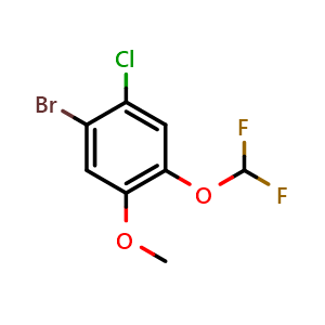 1-Bromo-2-chloro-4-(difluoromethoxy)-5-methoxybenzene