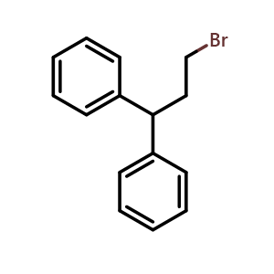 Chemical structure of 1-Bromo-3,3-diphenylpropane , CAS 20017-68-9, AChemBlock X175181