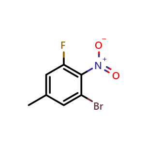 1-bromo-3-fluoro-5-methyl-2-nitrobenzene