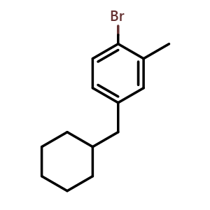 1-bromo-4-(cyclohexylmethyl)-2-methylbenzene