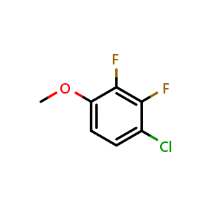 Chemical structure of 1-CHloro-2,3-difluoro-4-methoxybenzene , CAS 1261808-32-5, AChemBlock X175395
