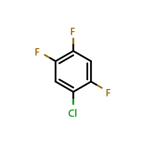 Chemical structure of 1-CHloro-2,4,5-trifluorobenzene , CAS 2367-78-4, AChemBlock X175396