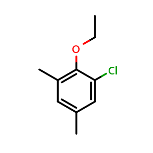 Chemical structure of 1-Chloro-2-ethoxy-3,5-dimethylbenzene , CAS 1266515-07-4, AChemBlock X175403