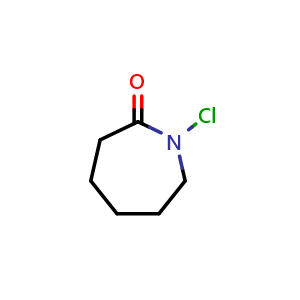 Chemical structure of 1-chloroazepan-2-one , CAS 19434-64-1, AChemBlock X175468
