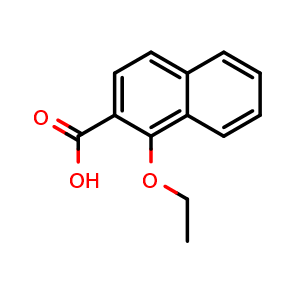 Chemical structure of 1-Ethoxy-2-naphthoic acid , CAS 54245-30-6, AChemBlock X175494