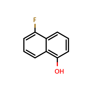 Chemical structure of 1-fluoronaphth-5-ol , CAS 61761-32-8, AChemBlock X175558