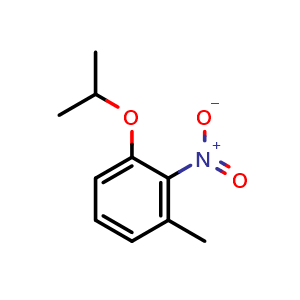 Chemical structure of 1-Isopropoxy-3-methyl-2-nitrobenzene , CAS 187471-35-8, AChemBlock X175584