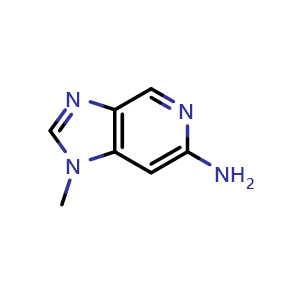 Chemical structure of 1-Methyl-1H-imidazo[4,5-c]pyridin-6-amine , CAS 915065-88-2, AChemBlock X175596