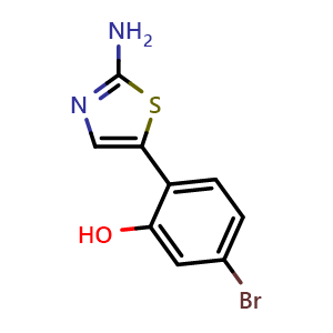 2-(2-Aminothiazol-5-yl)-5-bromophenol