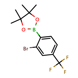 2-(2-Bromo-4-(trifluoromethyl)phenyl)-4,4,5,5-tetramethyl-1,3,2-dioxaborolane