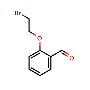 Chemical structure of 2-(2-bromoethoxy)benzaldehyde , CAS 60633-78-5, AChemBlock X175671