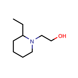 Chemical structure of 2-(2-ethylpiperidin-1-yl)ethan-1-ol , CAS 10298-13-2, AChemBlock X175692