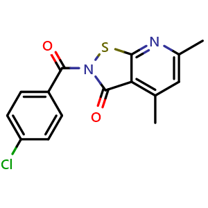 2-(4-chlorobenzoyl)-4,6-dimethylisothiazolo[5,4-b]pyridin-3(2H)-one