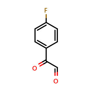 Chemical structure of 2-(4-fluorophenyl)-2-oxoacetaldehyde , CAS 403-32-7, AChemBlock X175848