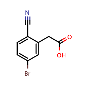 2-(5-bromo-2-cyanophenyl)acetic acid
