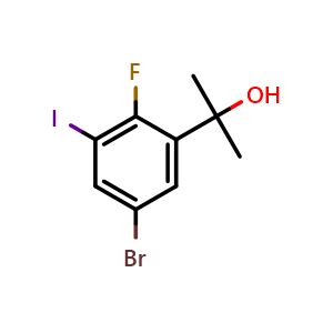 2-(5-Bromo-2-fluoro-3-iodophenyl)propan-2-ol