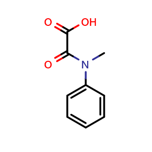 Chemical structure of 2-(methyl(phenyl)amino)-2-oxoacetic acid , CAS 13120-33-7, AChemBlock X176042