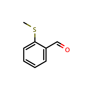Chemical structure of 2-(Methylthio)benzaldehyde , CAS 7022-45-9, AChemBlock X176049