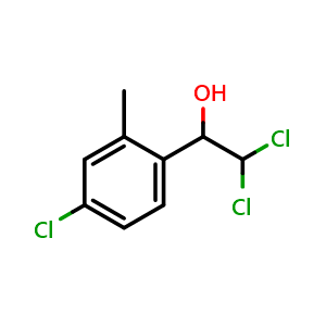 Chemical structure of 2,2-Dichloro-1-(4-chloro-2-methylphenyl)ethanol , CAS 2734776-44-2, AChemBlock X176131