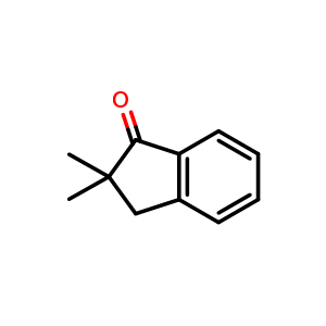 Chemical structure of 2,2-Dimethyl-3H-inden-1-one , CAS 10489-28-8, AChemBlock X176168
