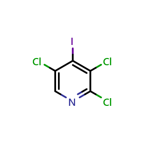 Chemical structure of 2,3,5-Trichloro-4-iodopyridine , CAS 406676-23-1, AChemBlock X176188