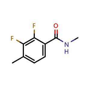 Chemical structure of 2,3-difluoro-N,4-dimethylbenzamide , CAS 2734772-72-4, AChemBlock X176227