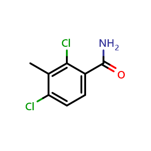 Chemical structure of 2,4-Dichloro-3-methylbenzamide , CAS 1806303-82-1, AChemBlock X176294
