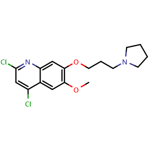 2,4-dichloro-6-methoxy-7-(3-(pyrrolidin-1-yl)propoxy)quinoline