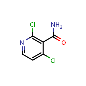Chemical structure of 2,4-dichloronicotinamide , CAS 70593-56-5, AChemBlock X176308