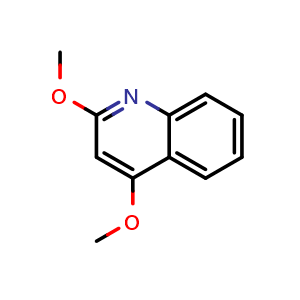 Chemical structure of 2,4-dimethoxyquinoline , CAS 40335-00-0, AChemBlock X176341