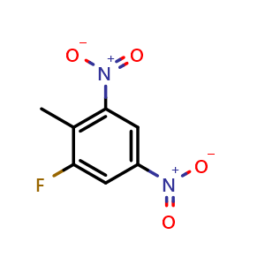 Chemical structure of 2,4-Dinitro-6-fluor-toluol , CAS 85233-16-5, AChemBlock X176351