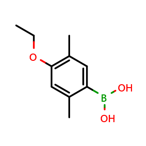 Chemical structure of 2,5-Dimethyl-4-ethoxyphenylboronic acid , CAS 1217500-56-5, AChemBlock X176416