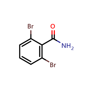 Chemical structure of 2,6-Dibromobenzamide , CAS 96237-91-1, AChemBlock X176441