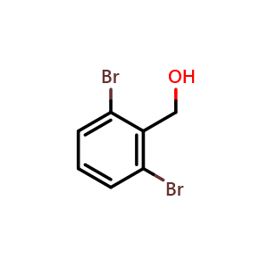 Chemical structure of 2,6-Dibromobenzyl alcohol , CAS 1013031-65-6, AChemBlock X176442
