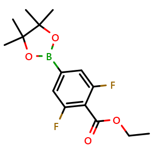 2,6-difluoro-4-(4,4,5,5-tetramethyl-1,3,2-dioxaborolan-2-yl)-benzoic acid ethyl ester