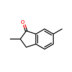 Chemical structure of 2,6-dimethylindan-1-one , CAS 66309-83-9, AChemBlock X176488