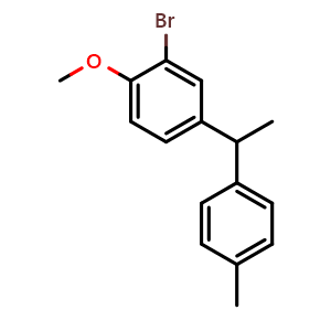 2-bromo-1-methoxy-4-(1-(p-tolyl)ethyl)benzene