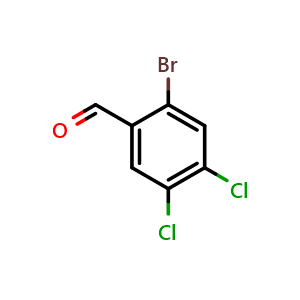 Chemical structure of 2-Bromo-4,5-dichlorobenzaldehyde , CAS 1259188-29-8, AChemBlock X176623