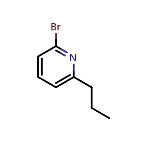 Chemical structure of 2-Bromo-6-(n-propyl)pyridine , CAS 1142196-36-8, AChemBlock X176715