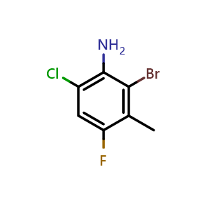 2-Bromo-6-chloro-4-fluoro-3-methylaniline