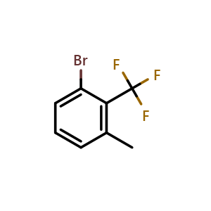 Chemical structure of 2-Bromo-6-methylbenzotrifluoride , CAS 944268-56-8, AChemBlock X176738
