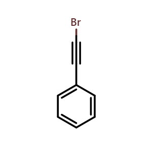 Chemical structure of 2-bromoethynylbenzene , CAS 932-87-6, AChemBlock X176741